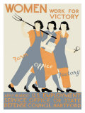 WWII, Womens Victory Homefront Giclee Print