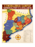 Spanish Civil War, Conselleria de Sanitat Giclée-tryk