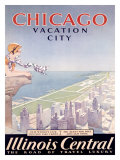 Chicago Illinois Central Tour reproduction procédé giclée