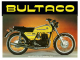 Bultaco Metralla GTS Motorcycle Reproduction procédé giclée