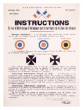 WWI, Aircraft Instruction Giclée-Druck