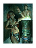 Waikiki Wally's Taboo Hula Girl Giclee Print by Richie Fahey