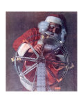Santa's Finishing Touches Giclee Print