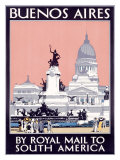 Royal Mail Line, Buenos Aires reproduction procédé giclée par Kenneth Shoesmith
