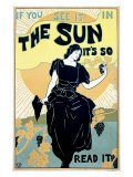 The Sun Sunshine Newspaper Reproduction procédé giclée par Louis J Rhead