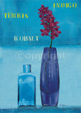 Lilac on Blue Póster por Anna Flores