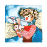 Flutist II Affiche par Rosina Wachtmeister
