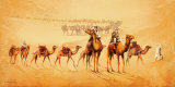 Caravan Route Plakat af Leon Wells Caravan Route Plakat af Leon Wells