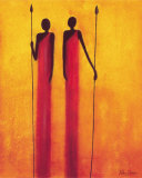 Massais' Ceremonies Posters by Valerie Delmas