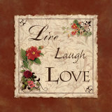 Live and Love I Poster van Kelly Donovan