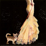 Lady and Dog Posters by Steff Green
