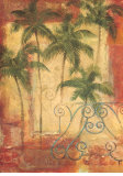 Palm Balcony Prints by Fabrice De Villeneuve
