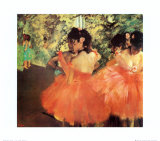 Ballernine In Rosa Poster von Edgar Degas