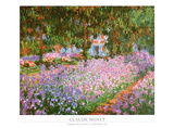 The Artist's Garden at Giverny, c.1900 Print by Claude Monet