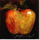 Green Apple Stretched Canvas Print by Nicole Etienne