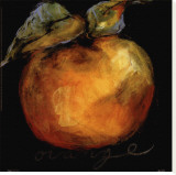 Orange Stretched Canvas Print by Nicole Etienne