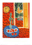 Red Interior, Still Life on Blue Table, c.1947 Posters by Henri Matisse