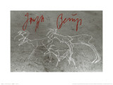 Painting on the Floor, Herzogstrasse 79, c.1982 Posters by Joseph Beuys