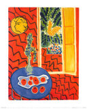 Red Interior, Still Life on Blue Table, c.1947 Posters par Henri Matisse
