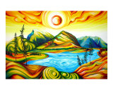 Rundle Mountain View, Banff National Park, Alberta reproduction procédé giclée par Timothy Sorsdahl