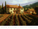 Tuscan Vineyard Prints by Roger Williams