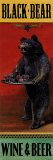 Black Bear Wine and Beer Affiches par Penny Wagner