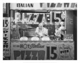 Hot Italian Pizza Art by Nat Norman