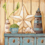 Coastal Cupboard I Art by Jo Moulton