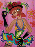 Pink Rosita Prints by B. Ingrid