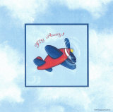 Papillon artistique bleu Affiches par Stephanie Marrott