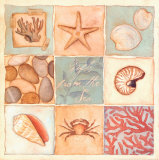 Coastal Collage I Posters par Stephanie Marrott