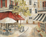 Daytime Cafe I Affiches par Charlene Winter Olson