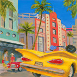 Cruz n' Miami Print by Karen Dupré