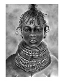 Turkana Girl, Kenya Reproduction procédé giclée par Pius T Kamau