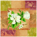 Magnolia Montage Posters par Elizabeth King Brownd