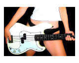 Fender Bass Giclee Print by Rhonda Watson