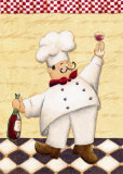 Le Chef et le Vin Poster by Daphne Brissonnet