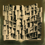At Pace Columbus, Gold Prints by Louise Nevelson