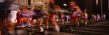 Blurred Motion of Marathon Runners, Houston, Texas, USA Fotografie-Druck von Panoramic Images 