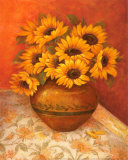 Tuscan Sunflowers II Posters by Pamela Gladding