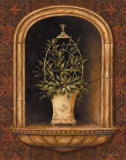 Olive Topiary Niches I Affiches par Pamela Gladding