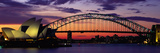 Harbour Bridge au soleil couchant, Sydney, Australie Photographie par Panoramic Images 