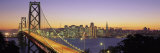 Bay Bridge at Night, San Francisco, California, USA Photographie par Panoramic Images 