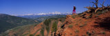 Hiker in Grand Teton Park, Wyoming, USA Photographic Print by Panoramic Images 