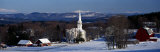 View of Small Town in Winter, Peacham, Vermont, USA Photographic Print by Panoramic Images 