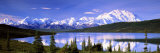 Snow Covered Mountains, Mountain Range, Wonder Lake, Denali National Park, Alaska, USA Reprodukcja zdjęcia autor Panoramic Images Snow Covered Mountains, Mountain Range, Wonder Lake, Denali National Park, Alaska, USA Reprodukcja zdjęcia autor Panoramic Images