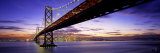 Twilight, Bay Bridge, San Francisco, California, USA Photographic Print by Panoramic Images 