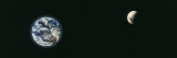 Earth and Moon, Montage Fotografie-Druck von Panoramic Images 