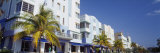 Palm Trees in Front of Buildings, Art Deco Hotels, Ocean Drive, Miami Beach, Florida, USA Photographic Print by Panoramic Images 