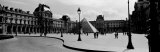 Black and White, Exterior, the Louvre, Paris, France Photographie par Panoramic Images 